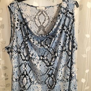 Calvin Klein Sleeveless Blouse - 3X